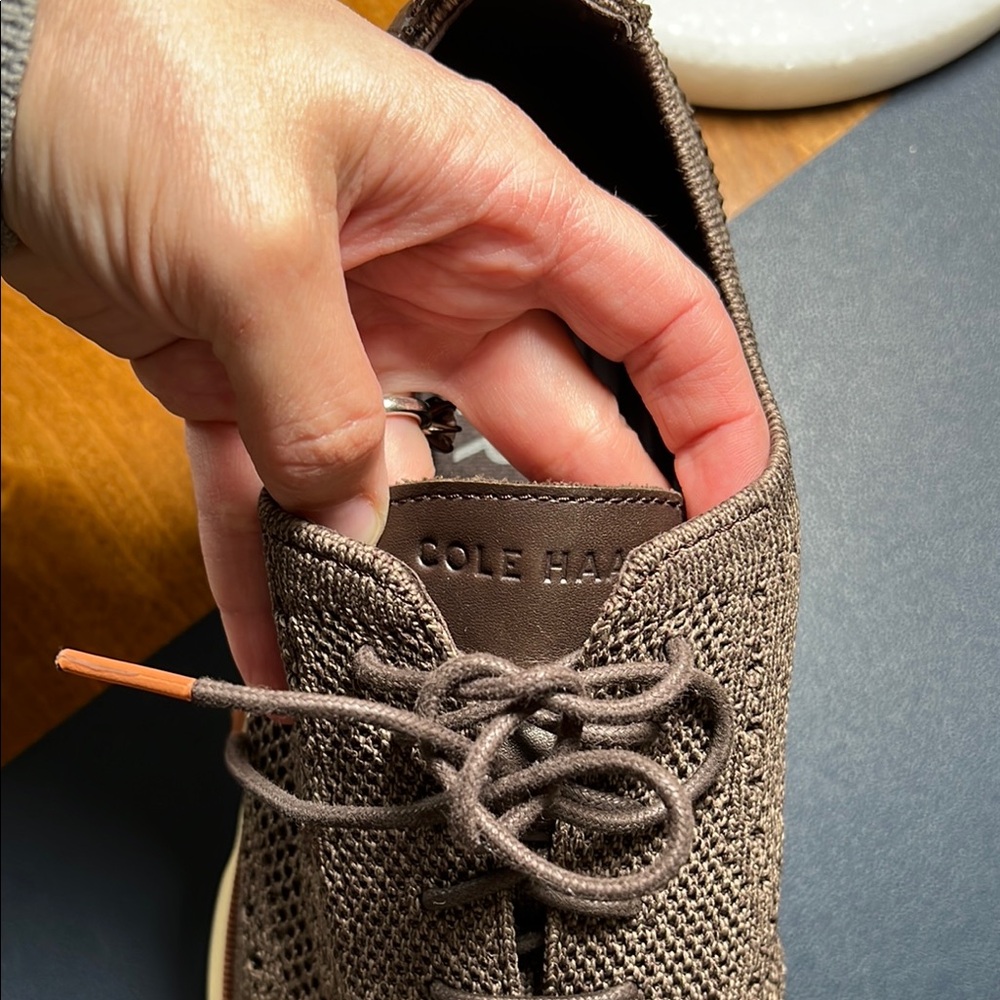 Cole Haan Brown Knit Sneakers. NWOT